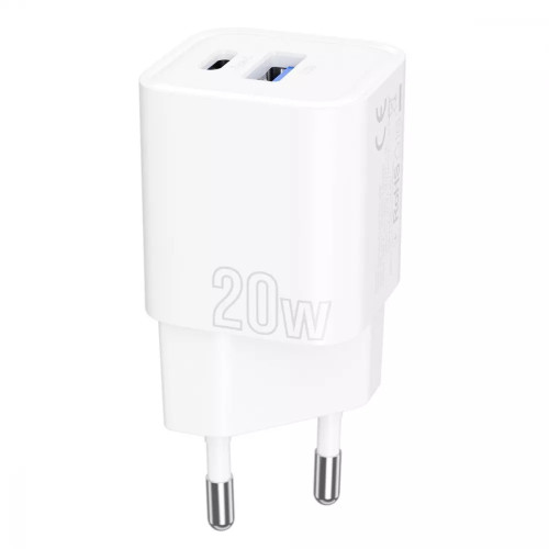 СЗУ Proove Silicone Power Plus 20W (Type-C + USB) White (WCSP2011002)