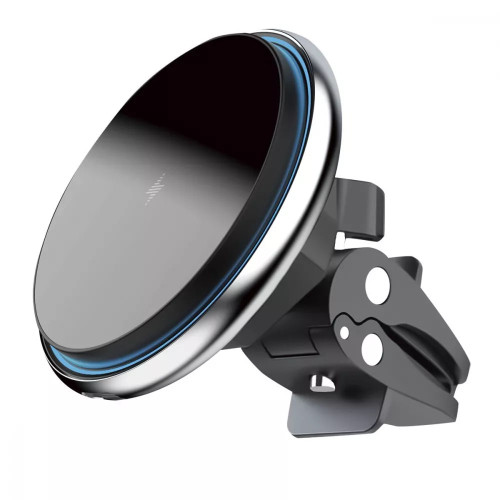 Автодержатель с беспроводной зарядкой Proove Light Circle 15W Silver (WHMP15020006)