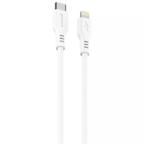 Кабель Proove Rebirth Type-C to Lightning 27W 1 м White (CCRE27002102)
