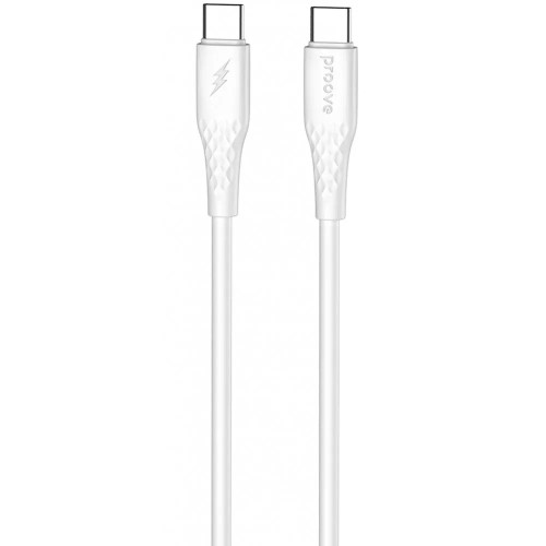 Кабель Proove GridLine Type-C to Type-C 60W 1m White (CCGL60002202)