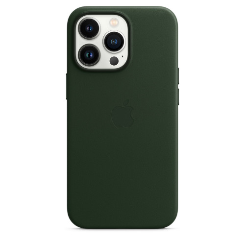 Чехол iPhone 13 Pro Leather Case with MagSafe - Sequoia Green (MM1G3)