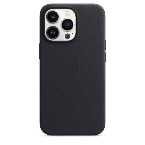 Чехол iPhone 13 Pro Leather Case with MagSafe - Midnight (MM1H3)