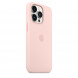 Чехол iPhone 13 Pro Silicone Case with MagSafe - Chalk Pink (MM2H3)