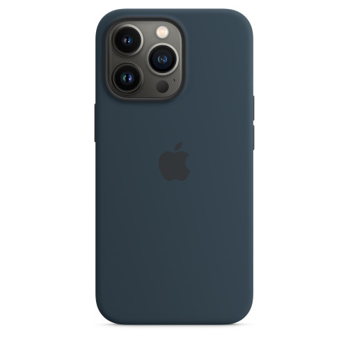 Чехол iPhone 13 Pro Silicone Case with MagSafe - Abyss Blue (MM2J3)