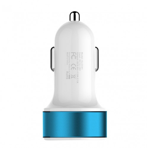 АЗУ 2*USB  2А Blue