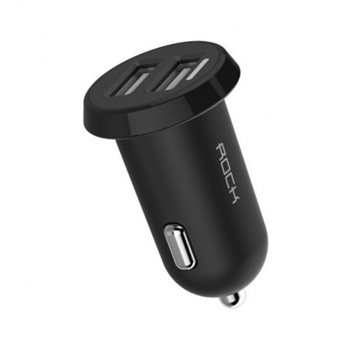 АЗУ ROCK 2*USB  2.4А Black