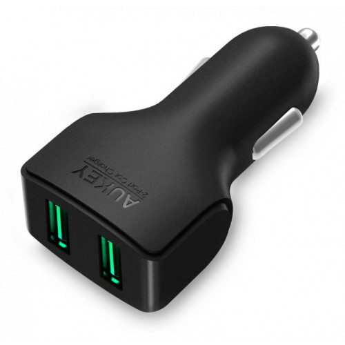 АЗУ AUKEY 2*USB  2.4А Black