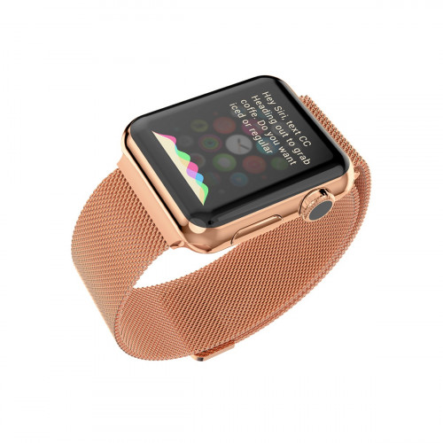 Ремешок для Apple Watch 42/44mm Rose Gold Milanese Loop