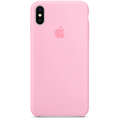 Силиконовый чехол Apple Silicone Case Light Pink (1:1) для iPhone XS