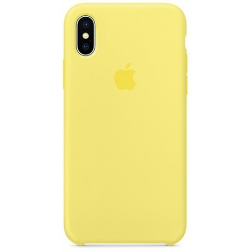 Силиконовый чехол Apple Silicone Case Lemonade (1:1) для iPhone XS Max