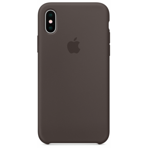 Силіконовий чохол Apple Silicone Case Cocoa (1:1) для iPhone XS Max