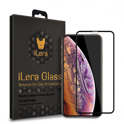 Защитное стекло 2,5D iPhone XS Max / 11 Pro Max (Black) Full Cover Eclat iLera