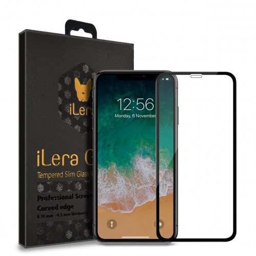 Защитное стекло 3D iPhone Х / XS / 11 Pro (Black) iLera Invisible