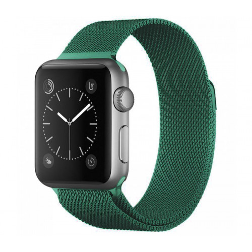 Ремінець для Apple Watch 38/40mm Green Milanese Loop