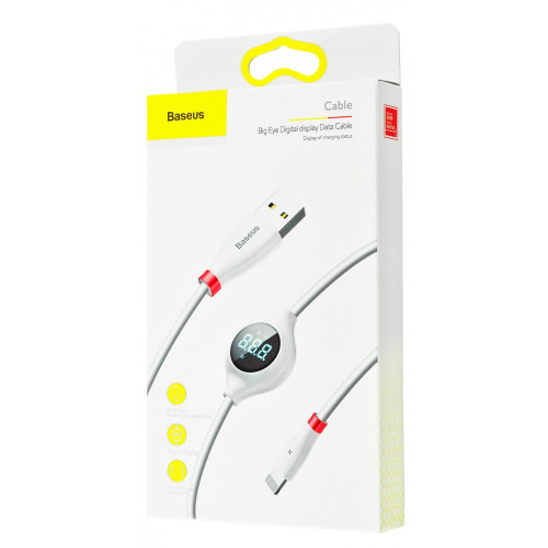 Кабель Baseus Big Eye Digital Display White 1м (CALEYE-02)