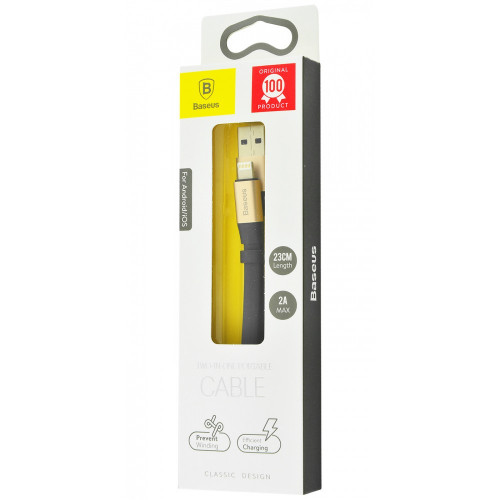 Кабель Baseus Nimble Lightning Cable 2.0A (0.23m) Gold (CALMBJ-0V)