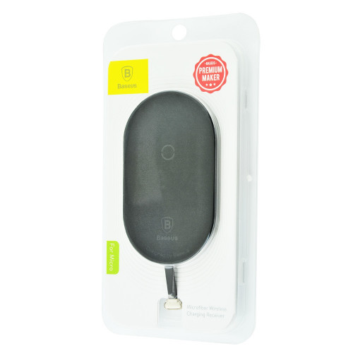 Модуль для БЗУ Baseus Microfiber Wireless Charging Receiver Micro USB Black 
