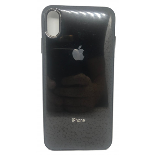 Силиконовая накладка Apple Iphone XS Max Glass Black