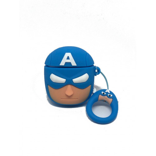 Чехол Marvel & DC Case for AirPods (Captain America)