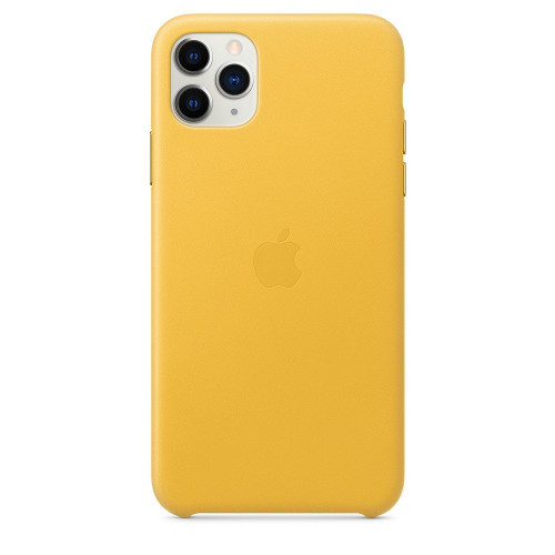 Чохол Apple iPhone 11 Pro Max Leather Case - Meyer Lemon (MX0A2)