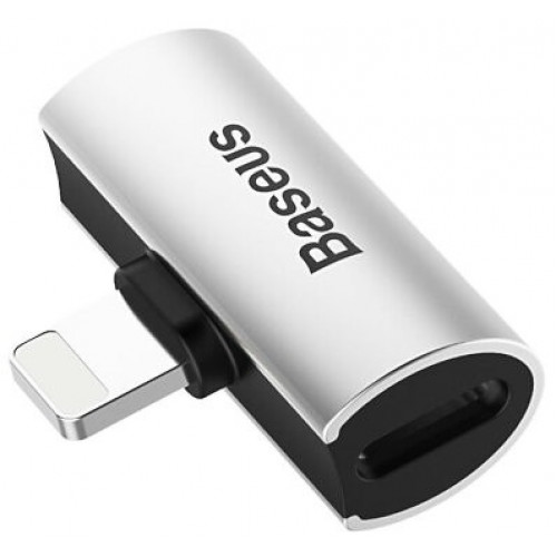AUX Baseus L46 Lightning to Lightning Lightning Silver/Black (CAL46-S1)