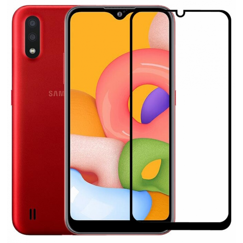 Защитное стекло 5D Samsung Galaxy A01 A015F (Black)