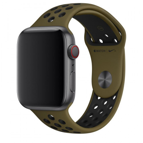 Ремешок Nike+ Apple Watch 42/44mm Olive/Black Nike Sport Band