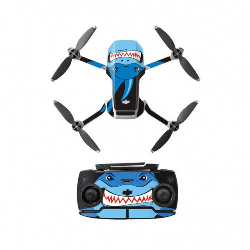 Наклейки на корпус DJI Mavic Mini (Blue Shark)