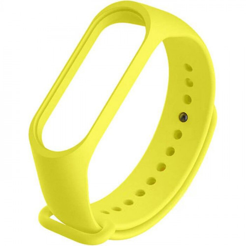 Силиконовый ремешок для Xiaomi Mi Band 5 / 6 (Желтый / Flash)