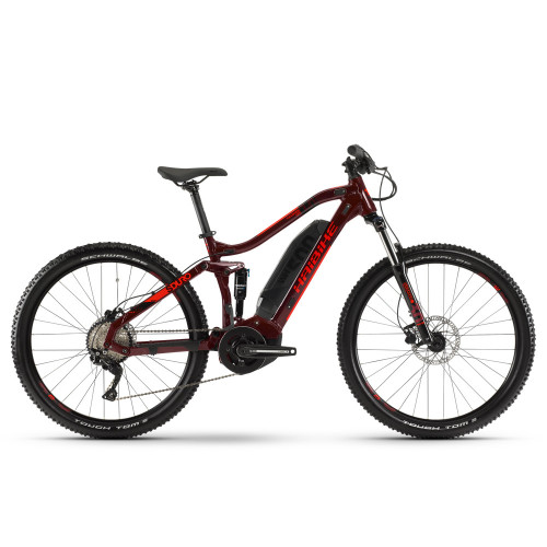 Электровелосипед Haibike SDURO FullSeven Life 1.0 500Wh 10 s. Deore 27.5″, рама M, вишнево-черно-красный, 2020