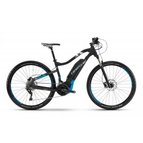 Электровелосипед Haibike SDURO HardNine 5.0 500Wh 29″, рама M, черно-сине-белый, 2018